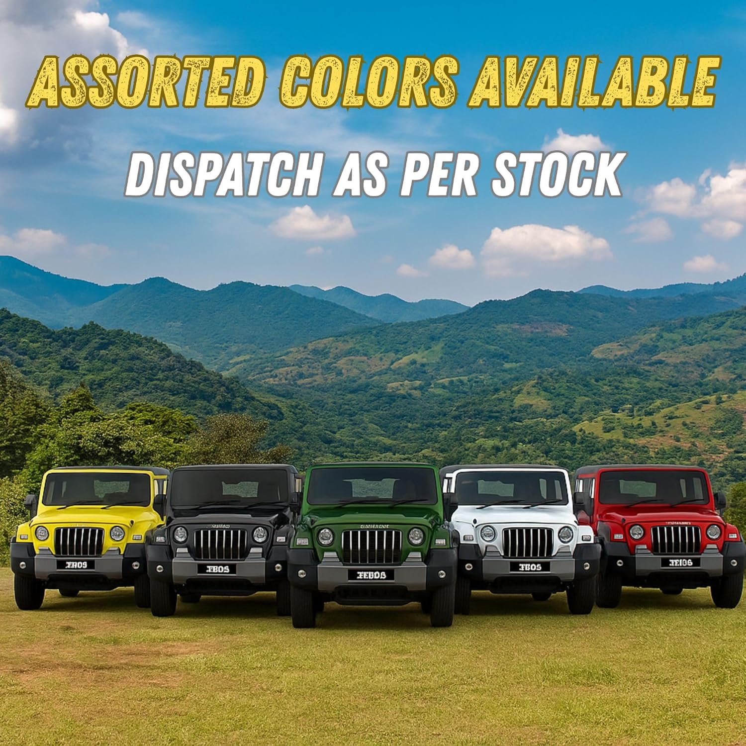 GRAPHENE 1:32 Scale DieCast Metal Pull-Back Action Openable Doors 4x4 Thar/Jeep Premium Car Toy for Kids Realistic Miniature Model Gift 2+yrs Girls Boys Available